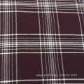 100%viscose yarn dyed fine twill check fabric